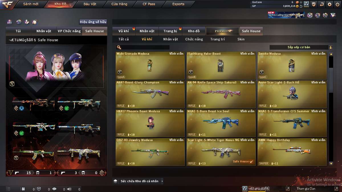 shop acc cf uy tin gia re